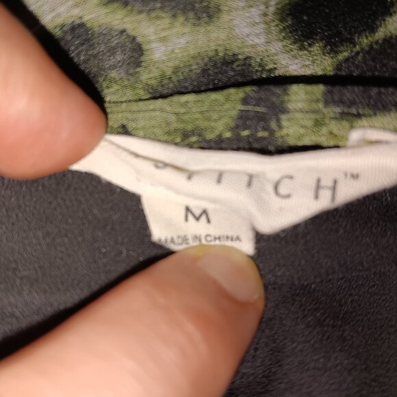 Leopard Print Mini Dress Medium Open Back Ruffle Mob Wife Witchy Indie Sleeze - Picture 7 of 7